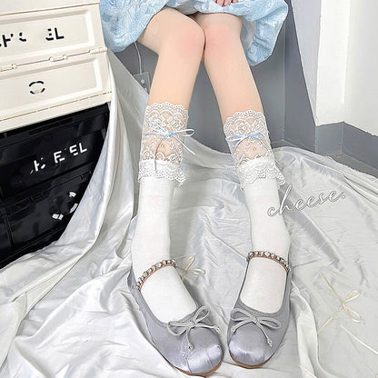 Floral Lolita Lace Stockings SpreePicky