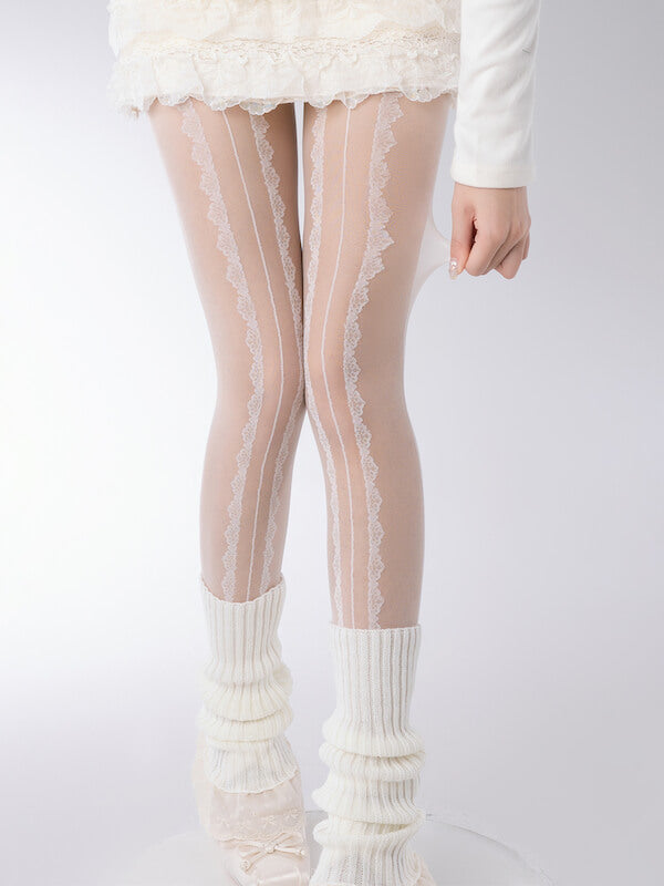 Lolita White Lace tights SpreePicky