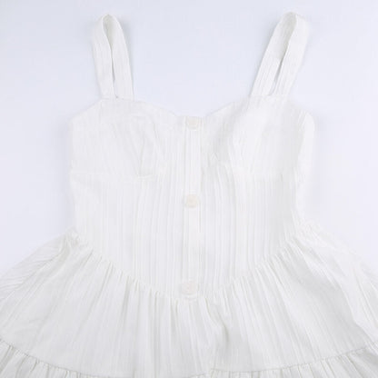 Elegant Princess Suspender Dress SpreePicky