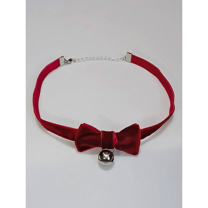 Kawaii Lolita Knot Bow Bell Choker SpreePicky