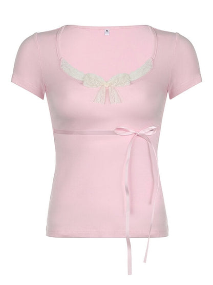 Kawaii Ribbon Bow Top SpreePicky