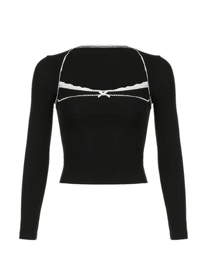 Classic Black Crop Top SpreePicky