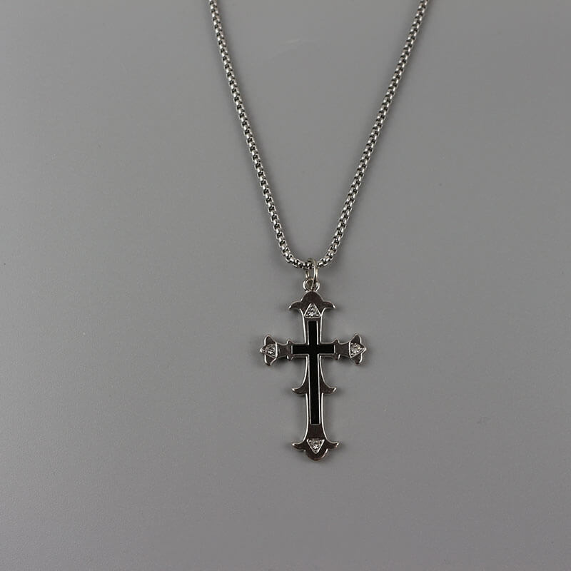 Double Cross Necklace SpreePicky