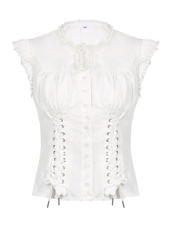 White Fairy Twin-ribbons Top SpreePicky