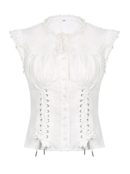 White Fairy Twin-ribbons Top SpreePicky