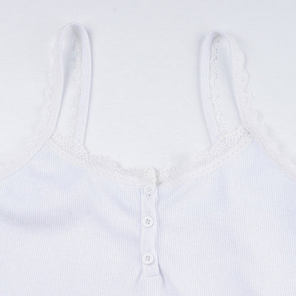 Simple White Camisole Top SpreePicky