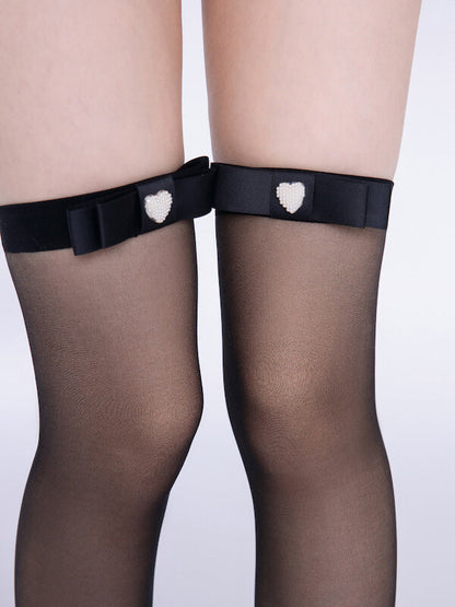 Heart Bow Lolita Stockings SpreePicky