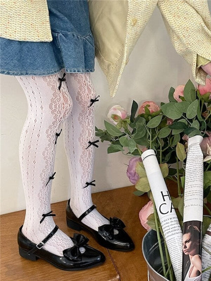 Lolita Bow Lace Tights SpreePicky