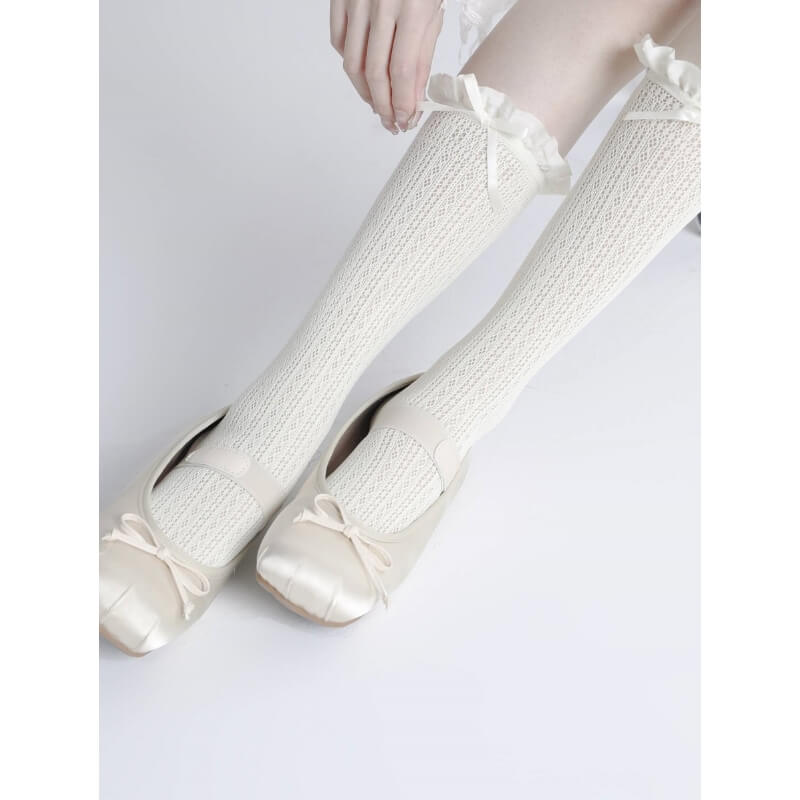 Sweet Cozy Lace Stockings SpreePicky