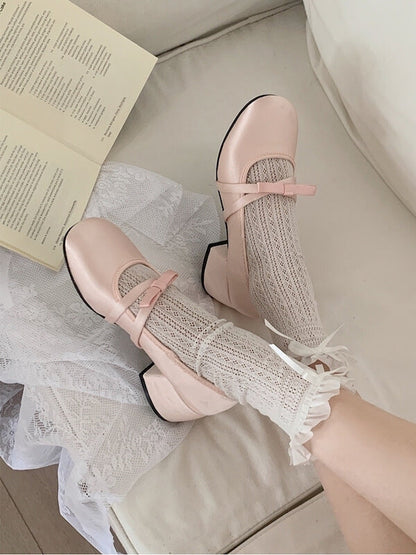 Elegant Bow Mary Jane Shoes SpreePicky