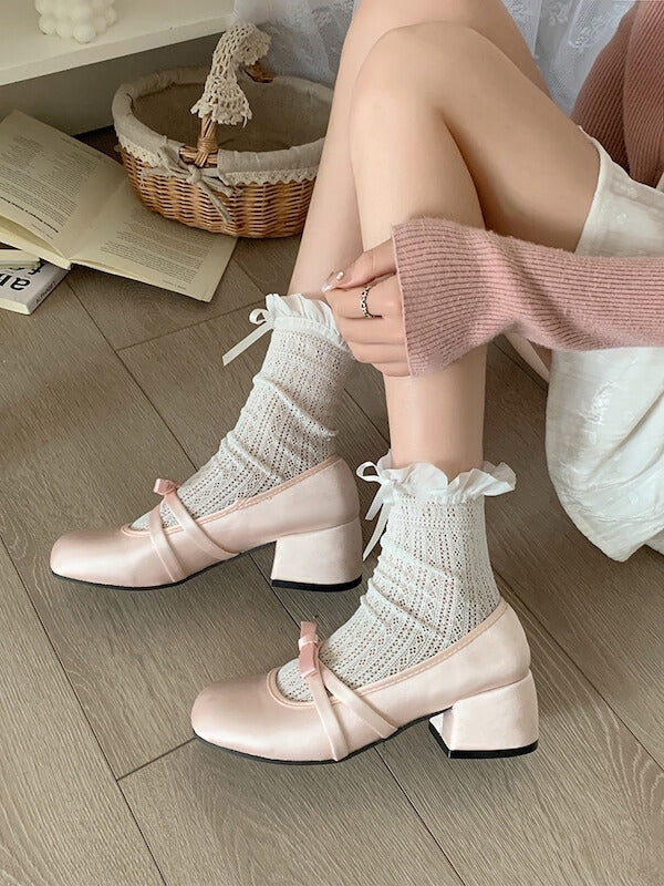 Elegant Bow Mary Jane Shoes SpreePicky