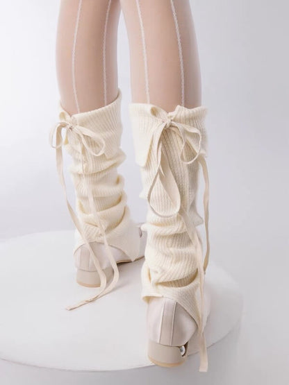 Kawaii Ribbon Ballet Leg Warmers SpreePicky