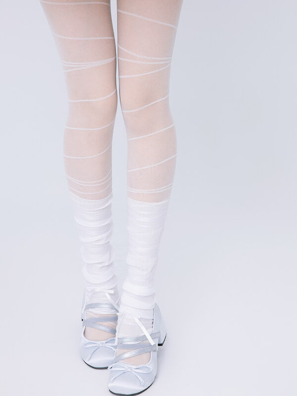 Sweet Lace Chiffon Leg Warmers SpreePicky