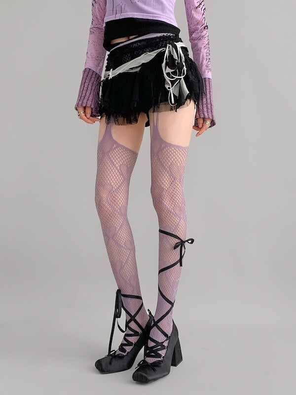 Sweet Heart Suspender Tights SpreePicky