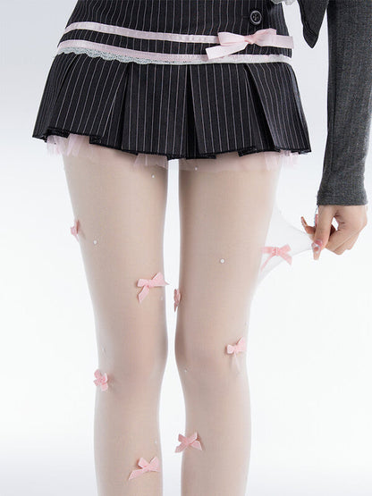 Sweet Pink Bow Tights SpreePicky