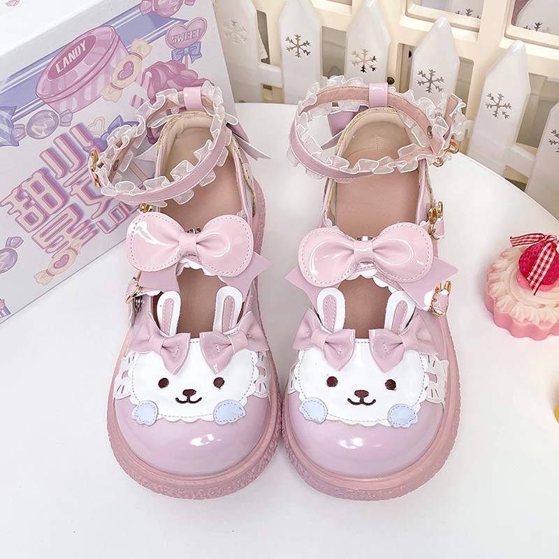 Kawaii Bunny Lolita Mary Janes Shoes modakawa