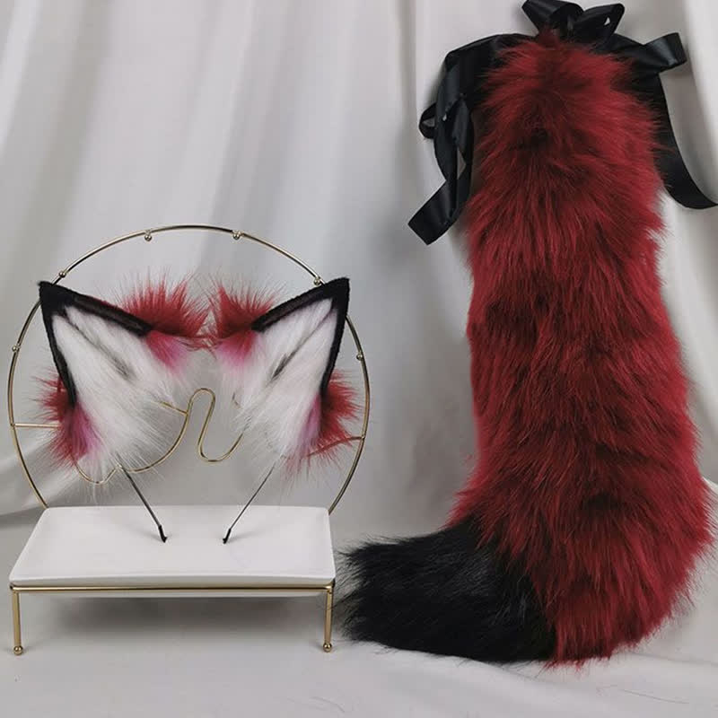 Bloody Wolf Ears Tail Headband Accessory Modakawa