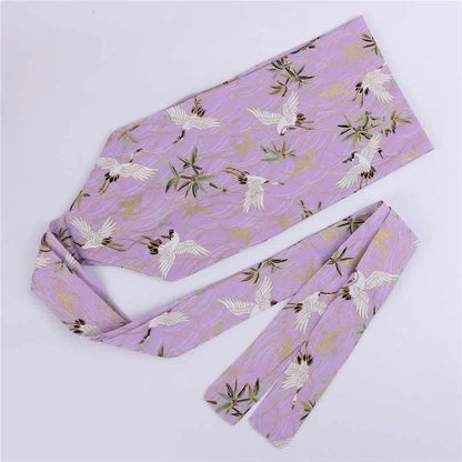 Aesthetic Print Lace Up Hanfu Waistband modakawa