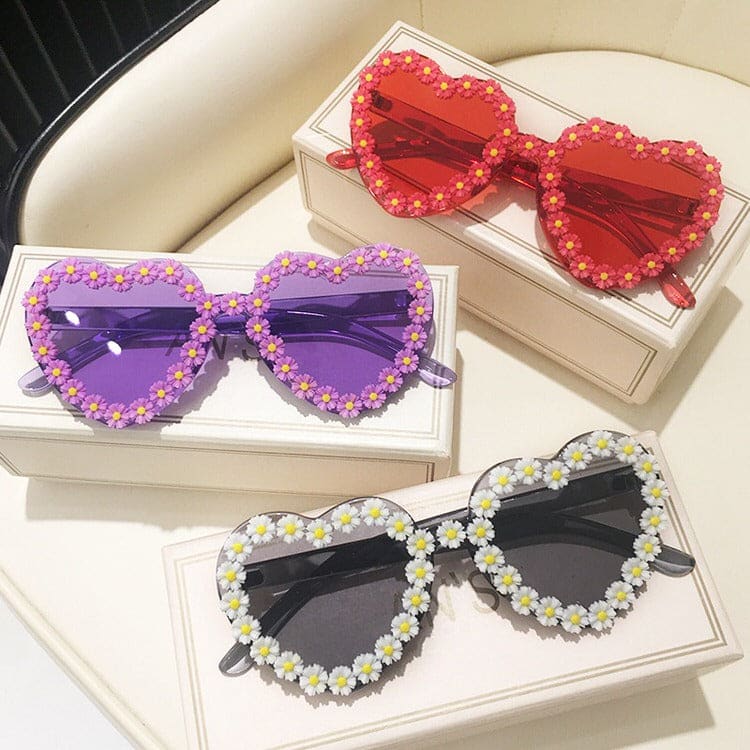 Daisy Heart Sunglasses - Glasses