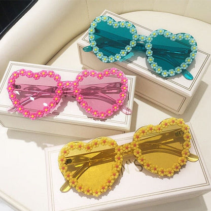 Daisy Heart Sunglasses - Glasses