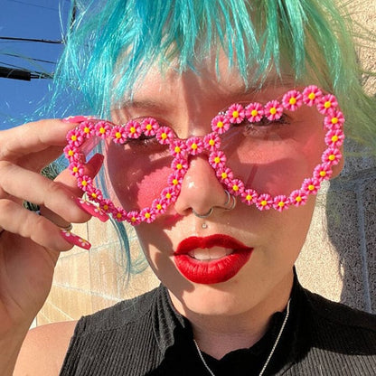 Daisy Heart Sunglasses - Glasses