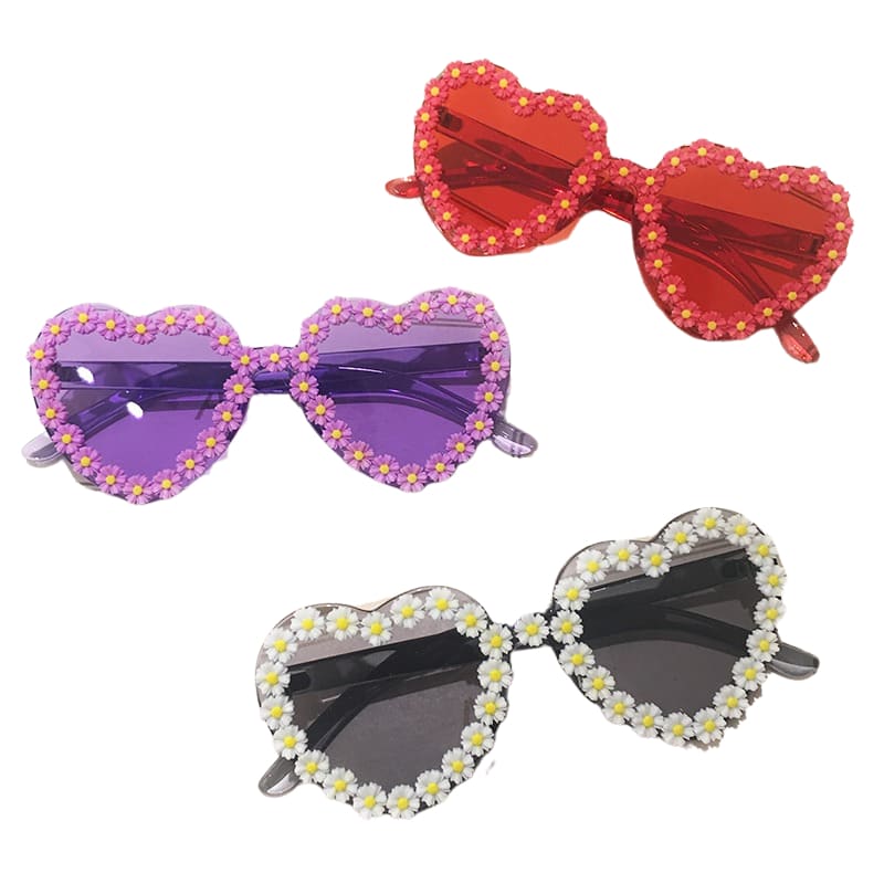 Daisy Heart Sunglasses - Glasses