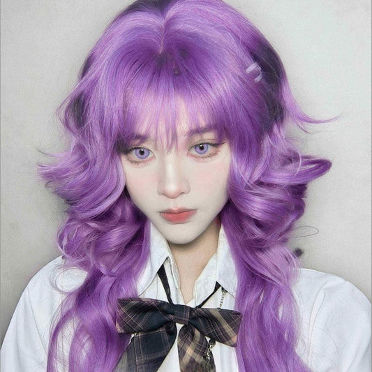 Danna Curly Purple Wig ON1508 spreepickyshop