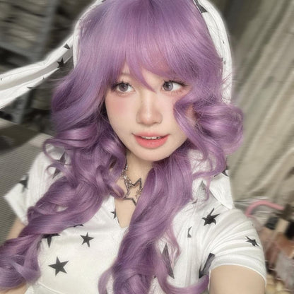 Danna Curly Purple Wig ON1508 spreepickyshop