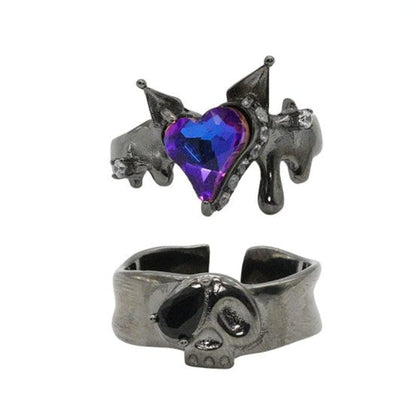 Dark Romance Gothic Adjustable Couple Rings KI106 - One