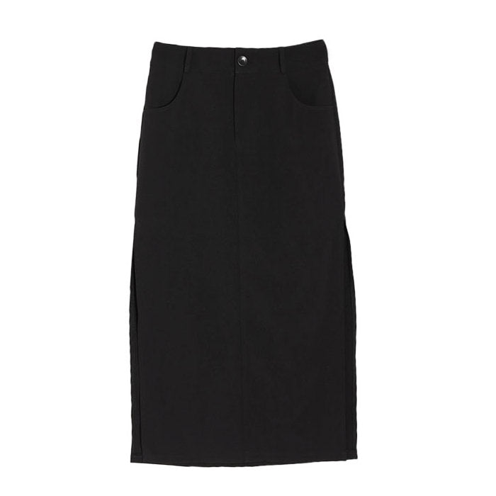 Dark Elegant Black Skirt SpreePicky