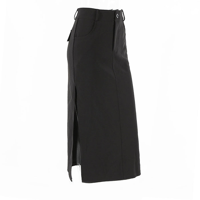 Dark Elegant Black Skirt SpreePicky