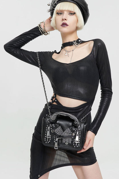 Black Punk Rivet Bag SpreePicky