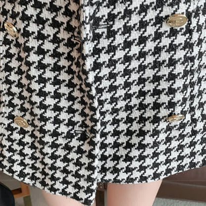 Chic Print Blazer Hight Waist Shorts Set modakawa