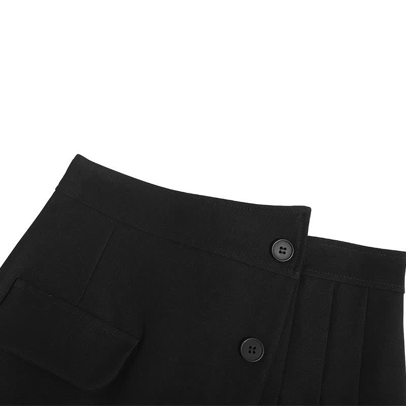 Irregular High Waist Pleated Skirt modakawa