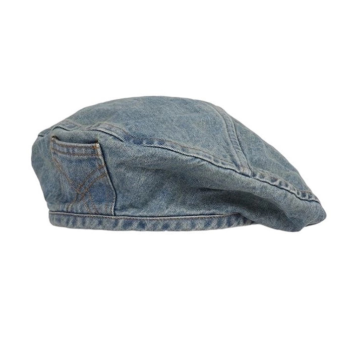 Denim Beret Hat SpreePicky