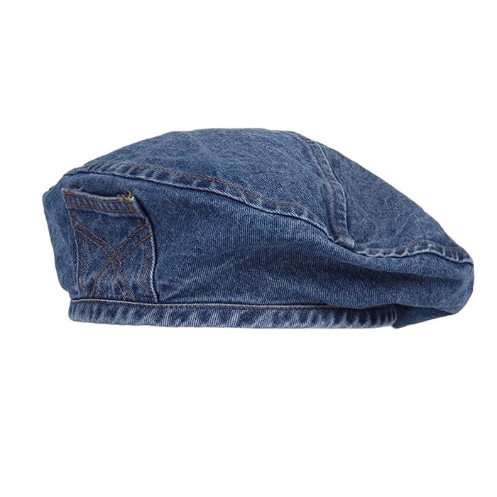 Denim Beret Hat SpreePicky