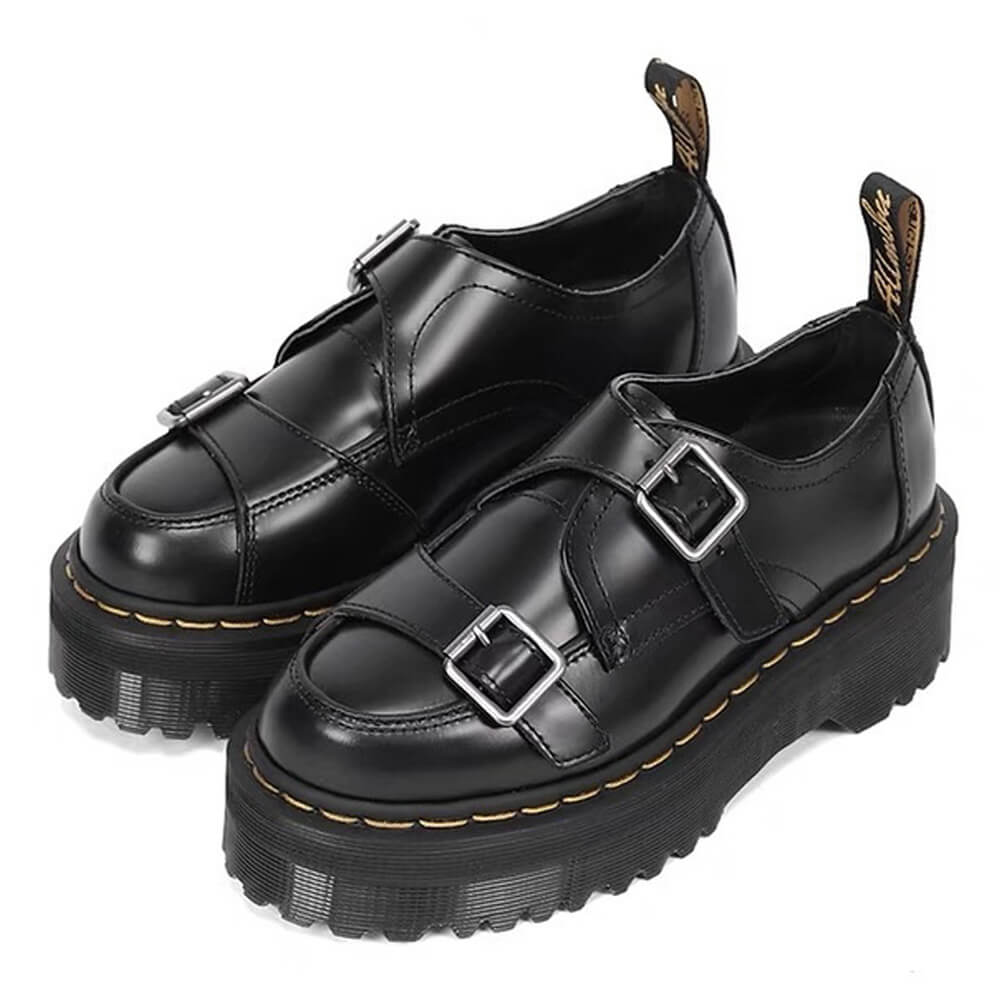 Elegant Black Buckle Shoes Boogzel Clothing