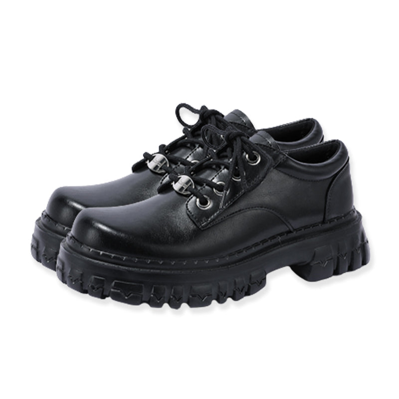 Black Chunky JK Mary Janes Shoes modakawa