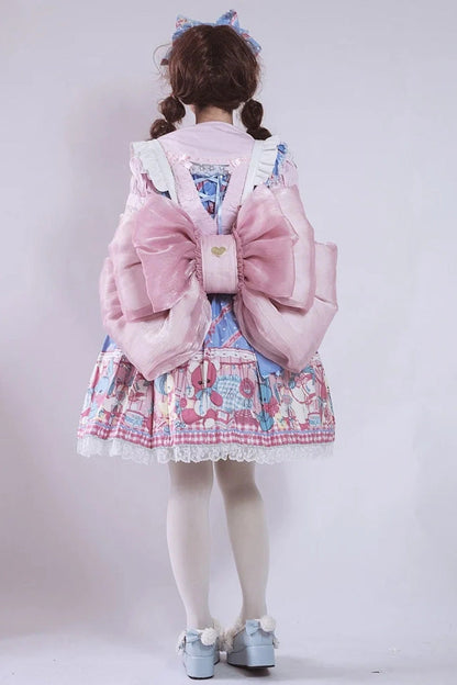 Big Pink Bowknot Lolita Backpack SpreePicky