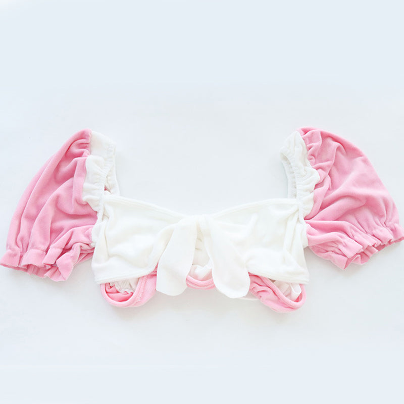 Pink Sweet Bow Knot Maid Lingerie Set Modakawa