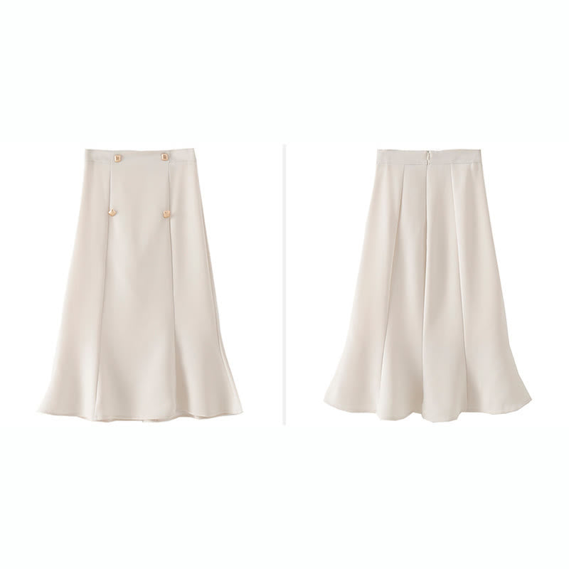 Elegant Flouncing Hem Skirt modakawa