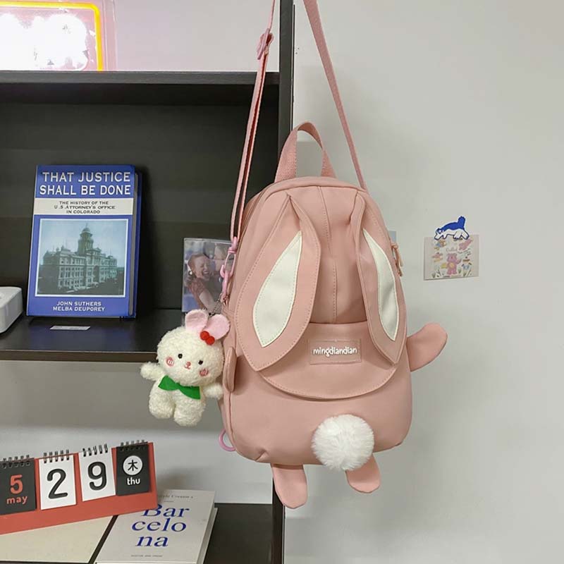 Cute Cartoon Bunny Ears Backpack modakawa