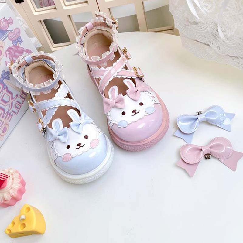 Kawaii Bunny Lolita Mary Janes Shoes modakawa