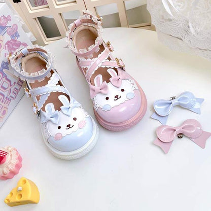 Kawaii Bunny Lolita Mary Janes Shoes modakawa