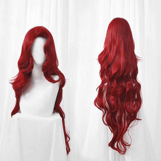 Elegant Princess Bloddy Red Curly Wig ON1185 spreepickyshop