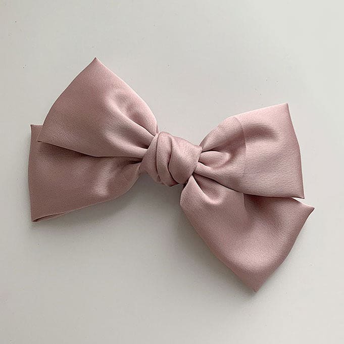 Elegant Satin Hair Bow - Standart / Pink - Other