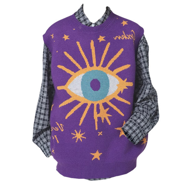 Eye Stars Aesthetic Vest Boogzel Clothing