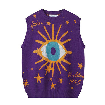 Eye Stars Aesthetic Vest Boogzel Clothing