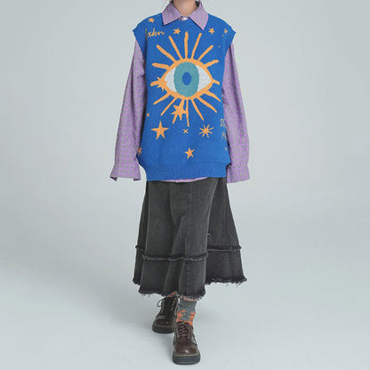 Eye Stars Aesthetic Vest Boogzel Clothing