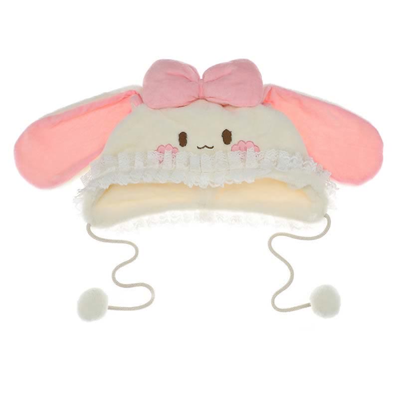 Pink Bowknot Decor Lolita Bunny Ears Plush Hat modakawa